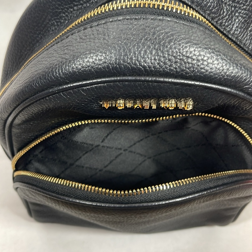 Michael Kors Leather Abbey Backpack - Picture 7 of 9